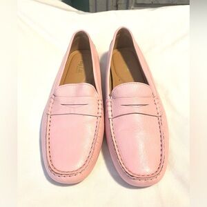 FLAG LTD Morgan Driving Loafer -Napa Glove Leather - Moccasin -Pink -Wmn Sz 8.5